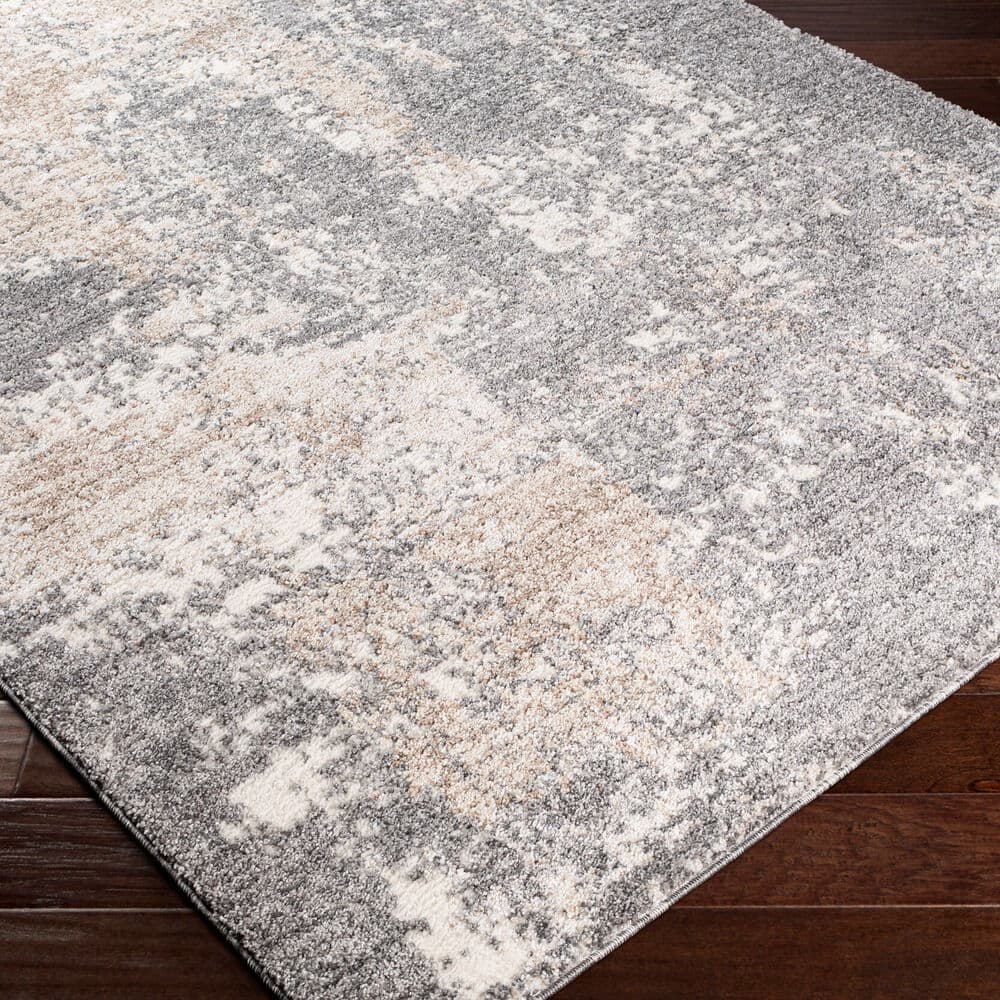 Andorra Charcoal Machine Woven Rug by Livabliss - Image 3