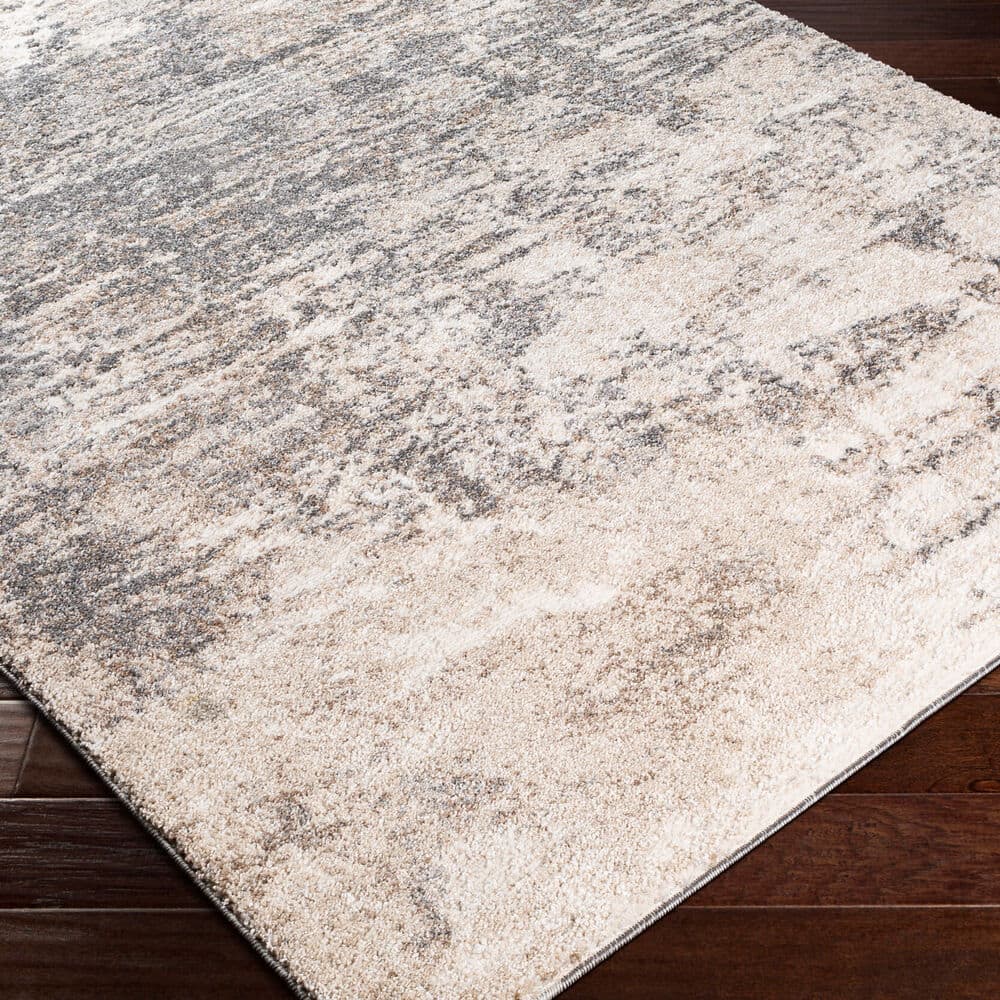 Andorra Charcoal Machine Woven Rug by Livabliss - Image 3
