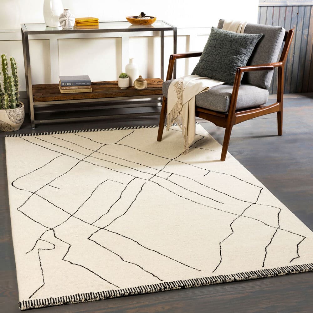 Arsenal Beige Handmade Rug by Livabliss - Image 2