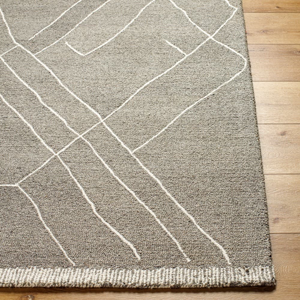 Arsenal Medium Gray Handmade Rug by Livabliss - Image 3