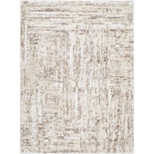 Andorra Plus Light Beige Machine Woven Rug by Livabliss