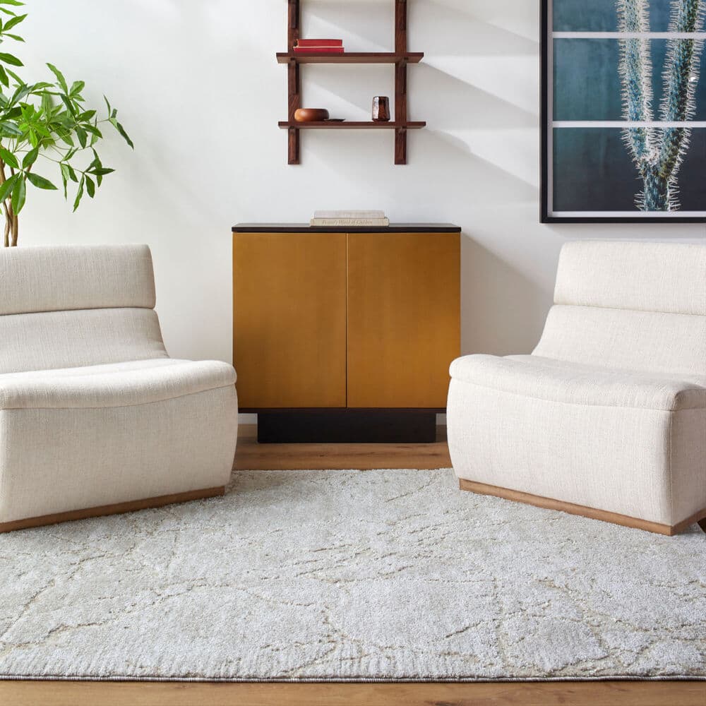 Andorra Plus Light Gray Machine Woven Rug by Livabliss - Image 2