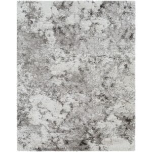 Alta Shag Off-White Machine Woven Rug by Livabliss