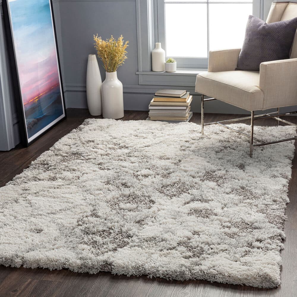 Alta Shag Off-White Machine Woven Rug by Livabliss - Image 2