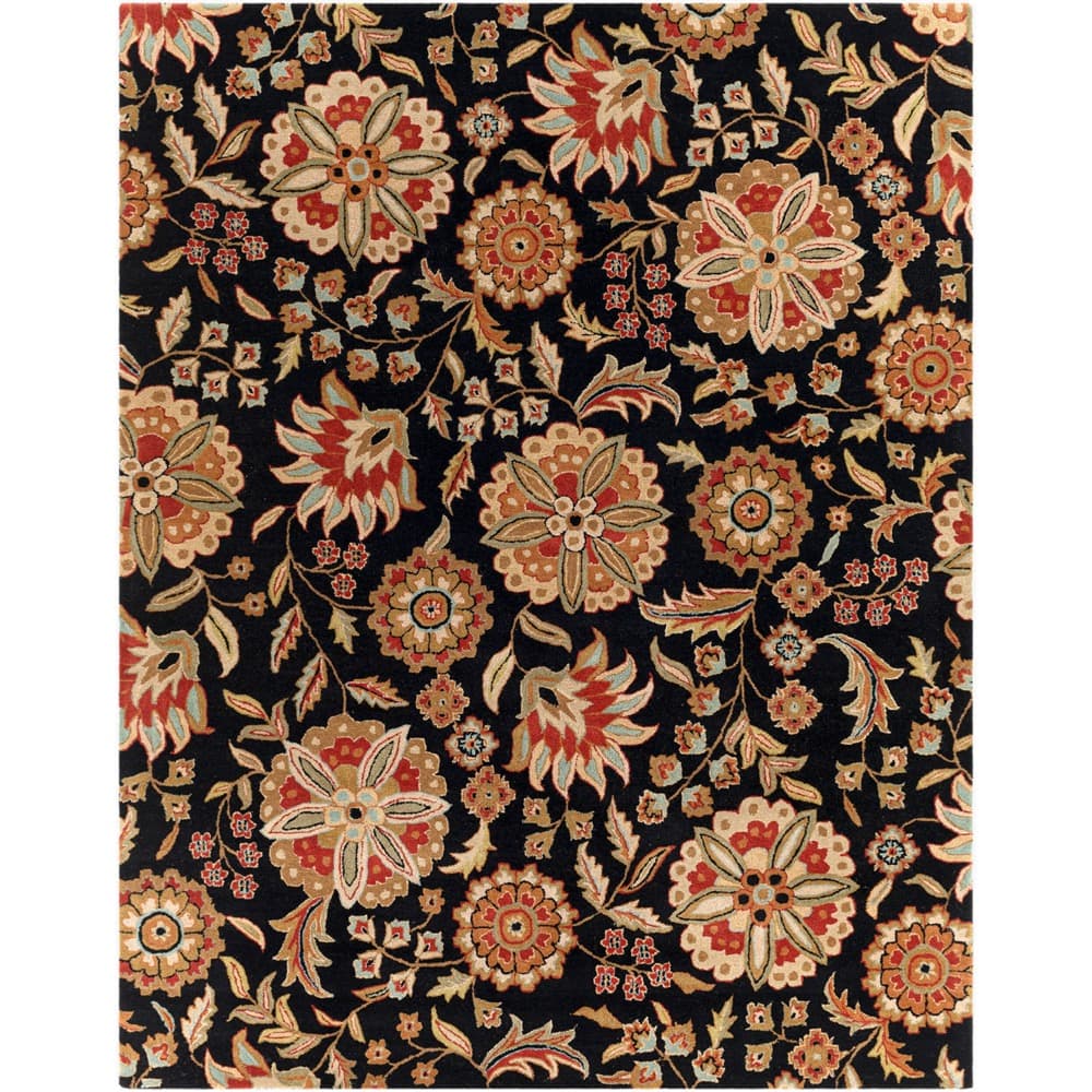 Athena Black Handmade Rug by Livabliss - Image 6