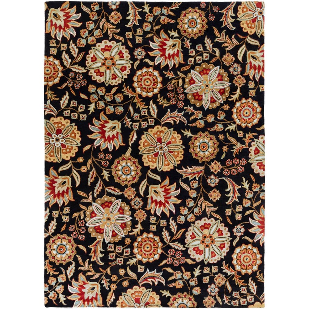 Athena Black Handmade Rug by Livabliss