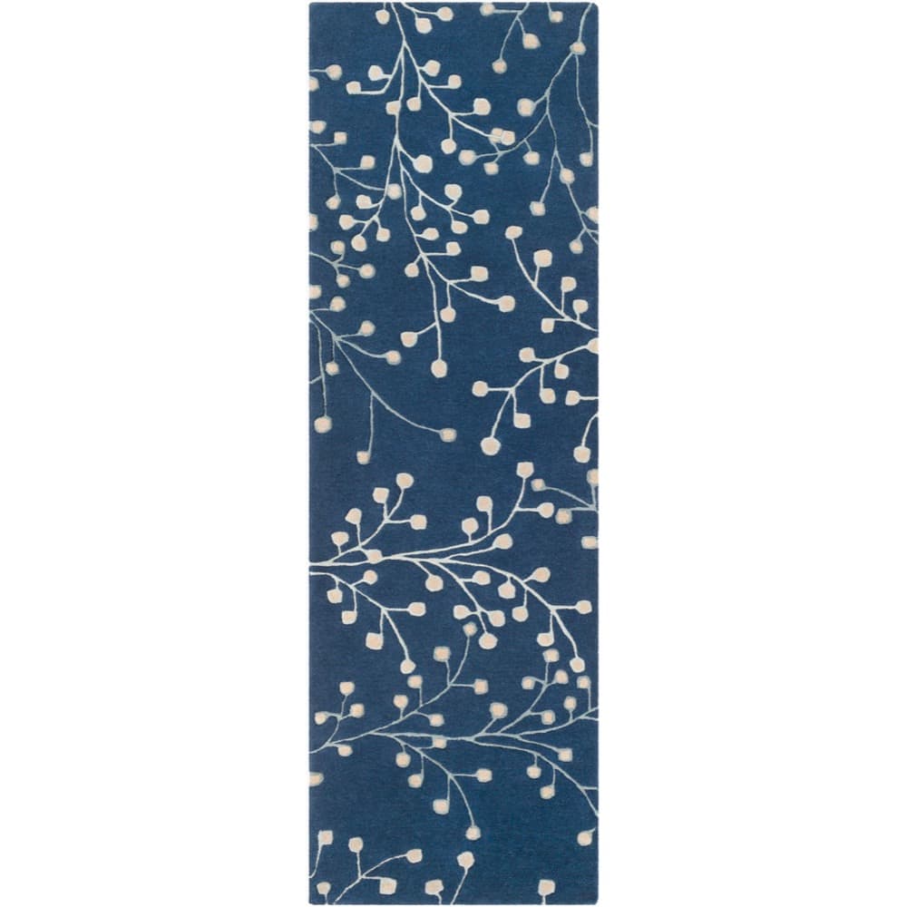 Athena Ink Blue Handmade Rug by Livabliss - Image 8