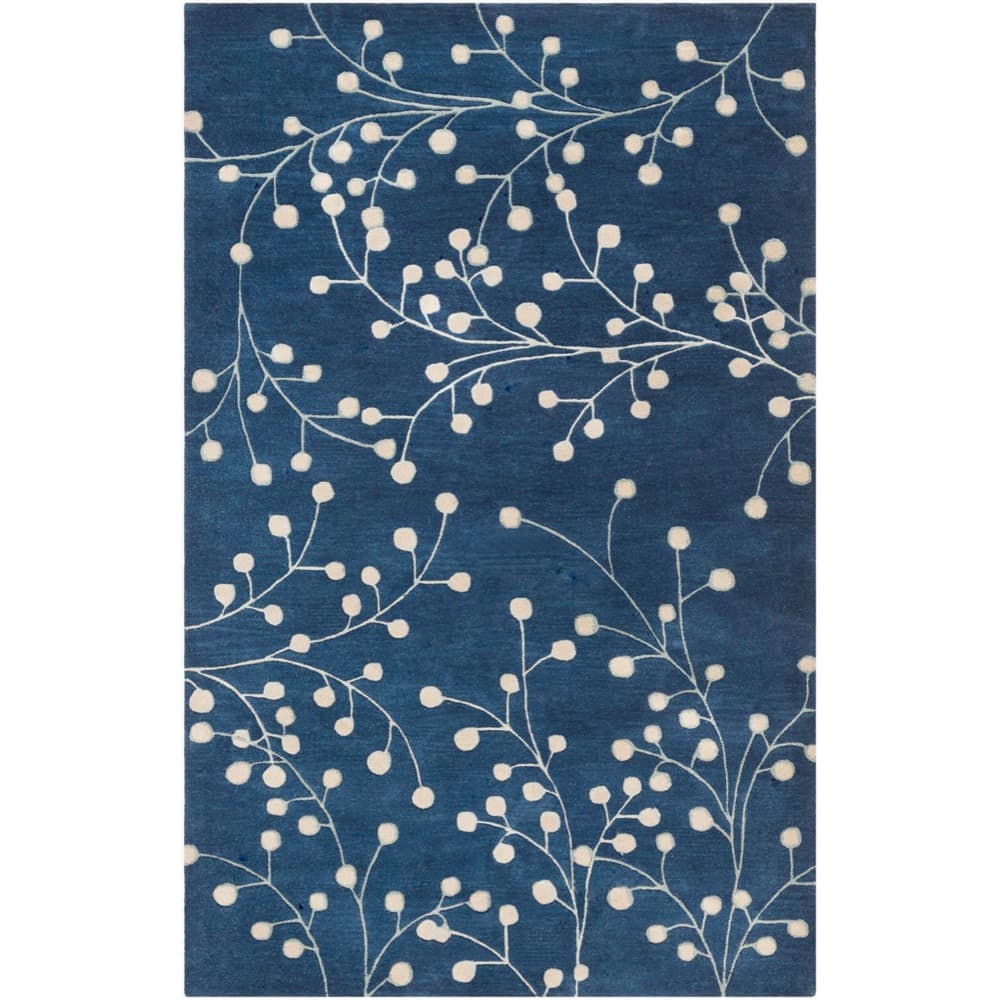 Athena Ink Blue Handmade Rug by Livabliss - Image 7