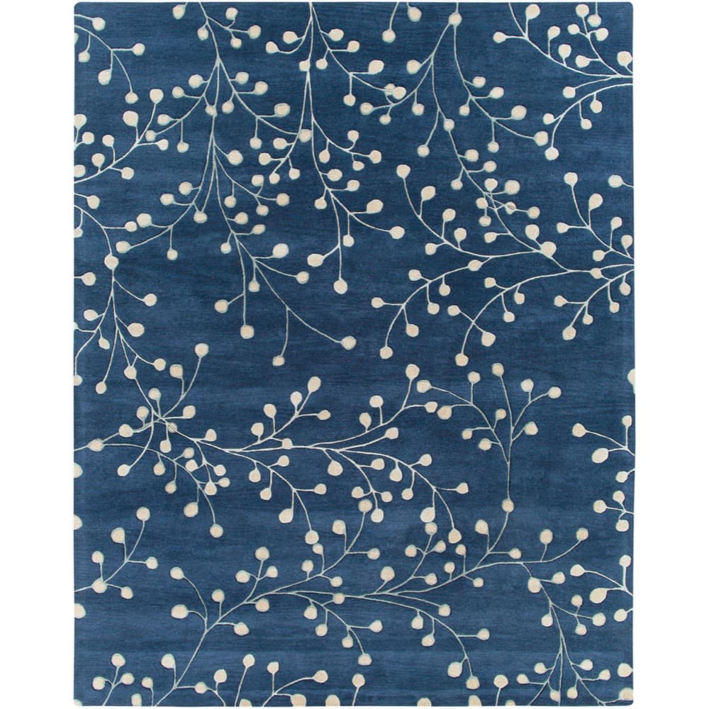 Athena Ink Blue Handmade Rug by Livabliss - Image 6