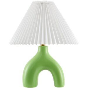 Alvik Grass Green Ceramic Table Lamp by Livabliss
