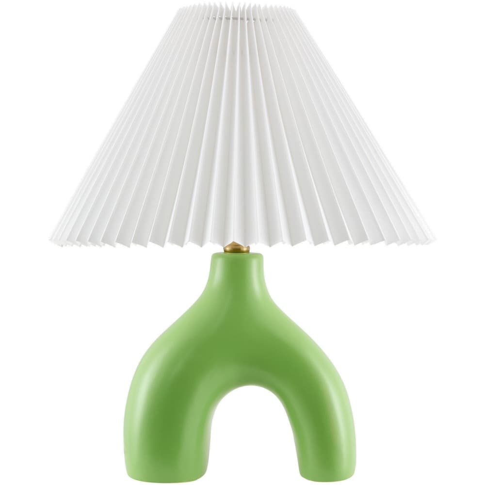 Alvik Grass Green Ceramic Table Lamp by Livabliss