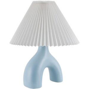 Alvik Bright Blue Ceramic Table Lamp by Livabliss