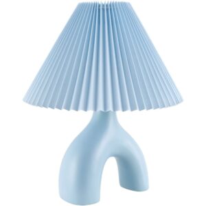 Alvik Bright Blue Ceramic Table Lamp by Livabliss