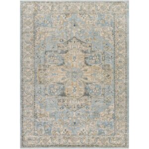 Avellino Light Beige Machine Woven Rug by Livabliss