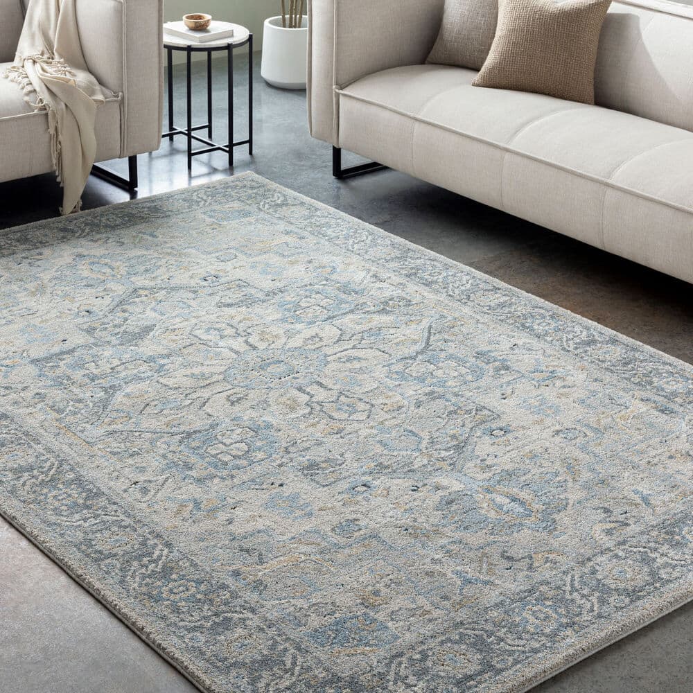 Avellino Light Beige Machine Woven Rug by Livabliss - Image 2