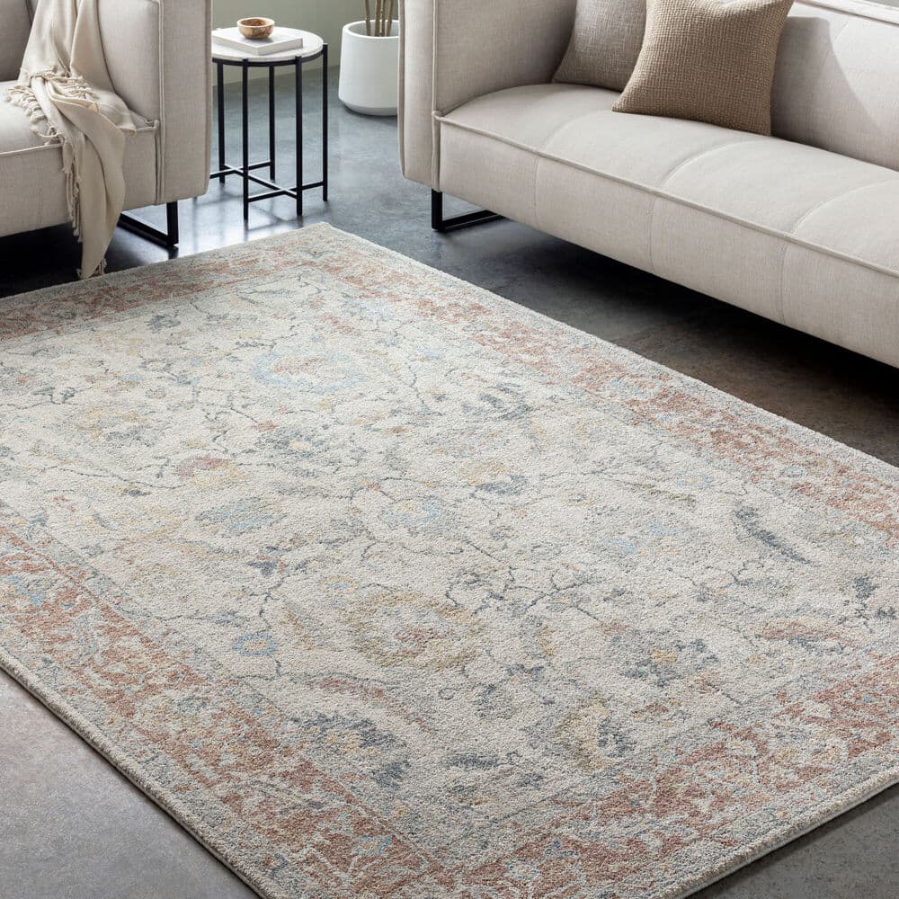 Avellino Light Beige Machine Woven Rug by Livabliss - Image 2