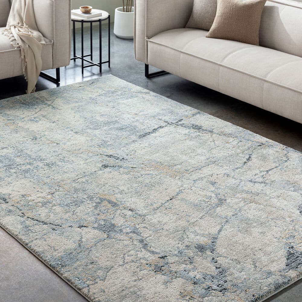 Avellino Light Beige Machine Woven Rug by Livabliss - Image 2