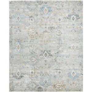 Avellino Light Gray Machine Woven Rug by Livabliss