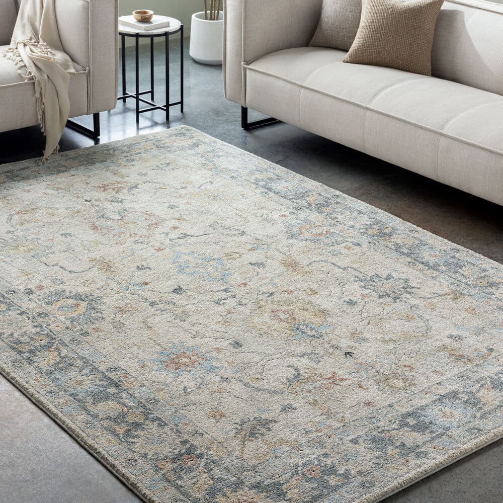 Avellino Light Beige Machine Woven Rug by Livabliss - Image 2