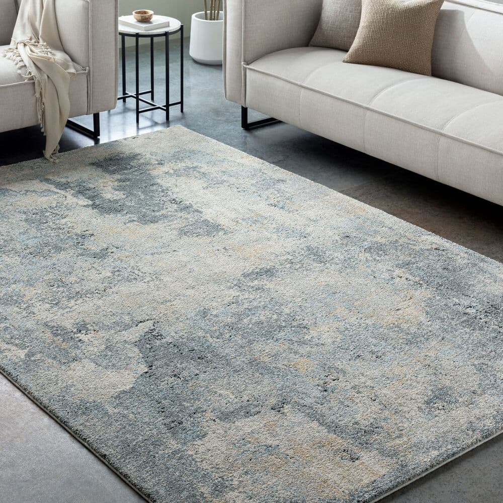 Avellino Light Gray Machine Woven Rug by Livabliss - Image 2