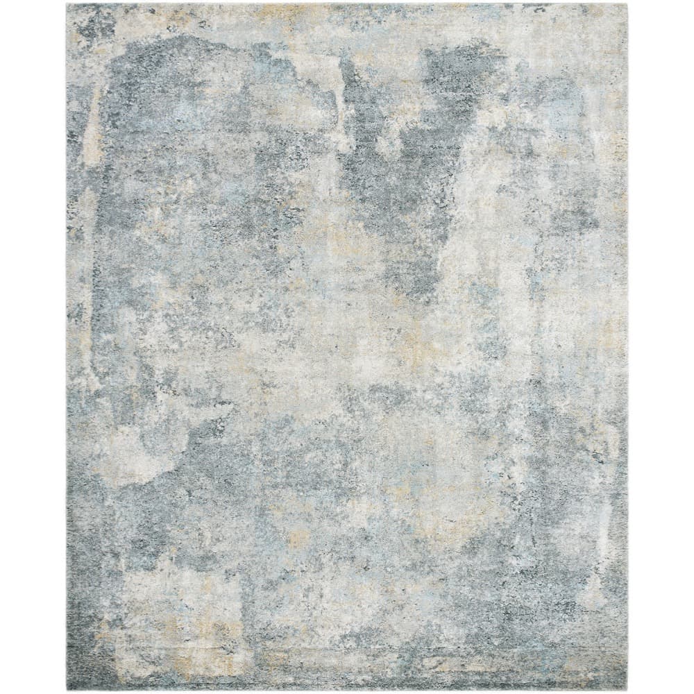 Avellino Light Gray Machine Woven Rug by Livabliss