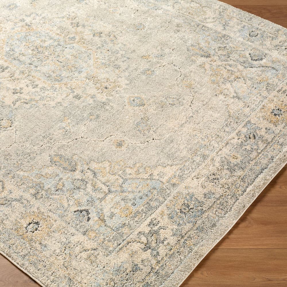 Avellino Light Gray Machine Woven Rug by Livabliss - Image 2