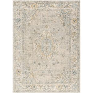 Avellino Light Gray Machine Woven Rug by Livabliss
