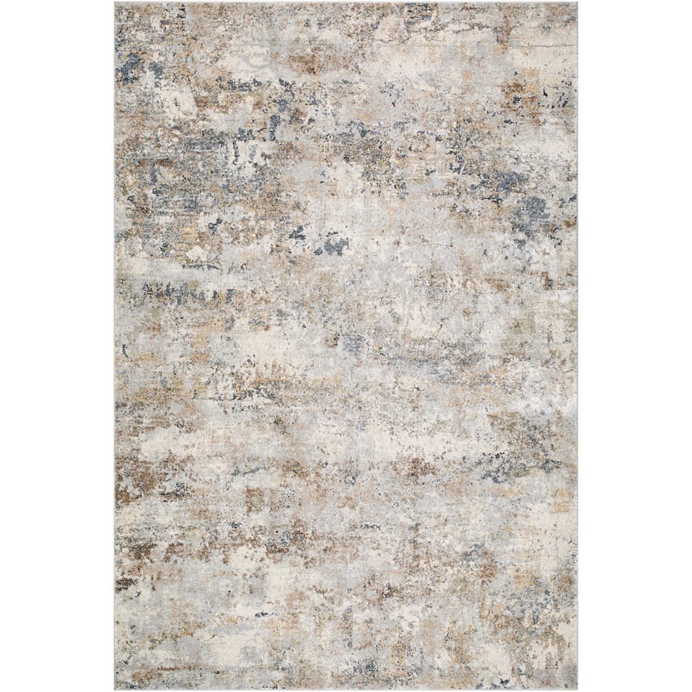 Avellino Light Gray Machine Woven Rug by Livabliss