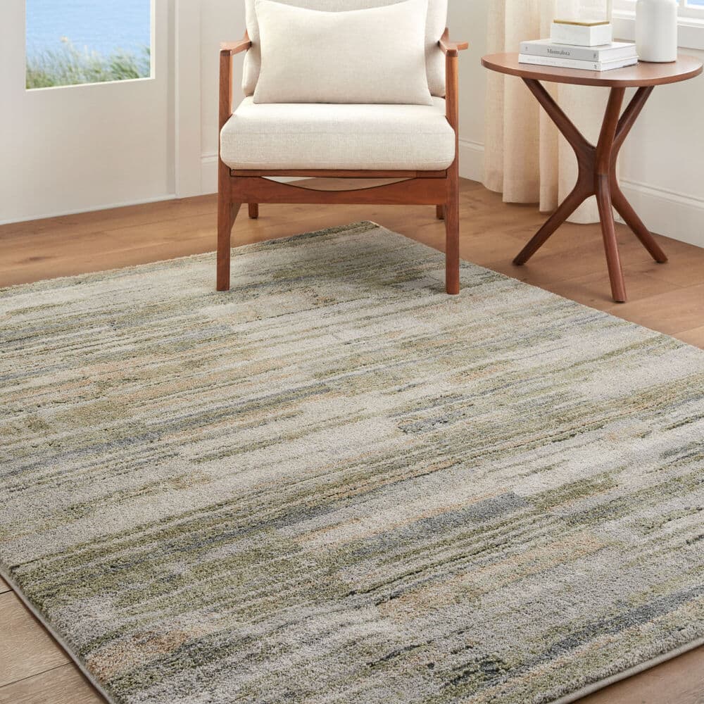 Avellino Light Gray Machine Woven Rug by Livabliss - Image 2