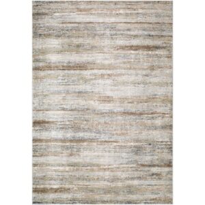 Avellino Light Gray Machine Woven Rug by Livabliss