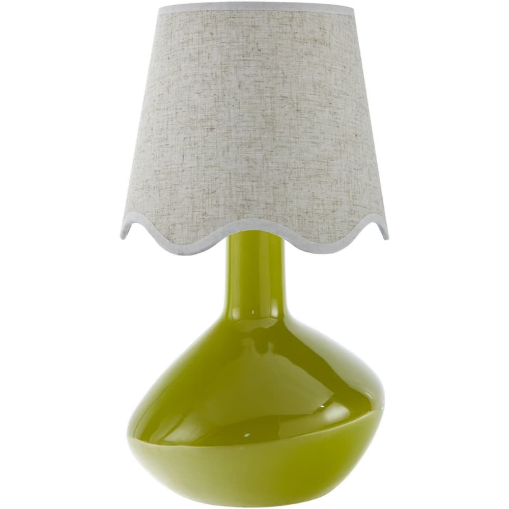 Aviara Green Ceramic Table Lamp by Livabliss
