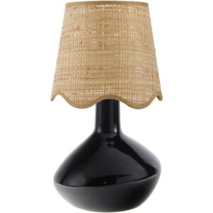 Aviara Black Ceramic Table Lamp by Livabliss