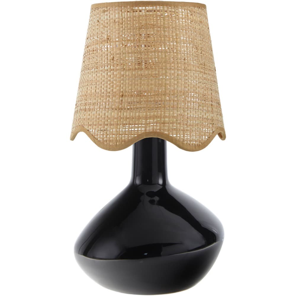 Aviara Black Ceramic Table Lamp by Livabliss