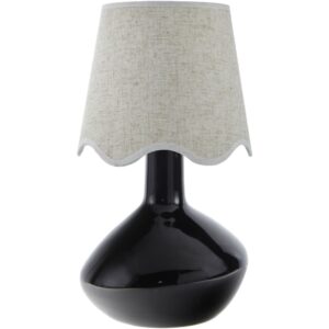 Aviara Black Ceramic Table Lamp by Livabliss