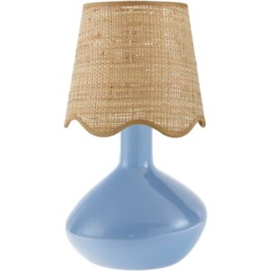 Aviara Blue Ceramic Table Lamp by Livabliss