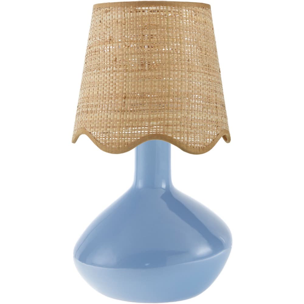 Aviara Blue Ceramic Table Lamp by Livabliss