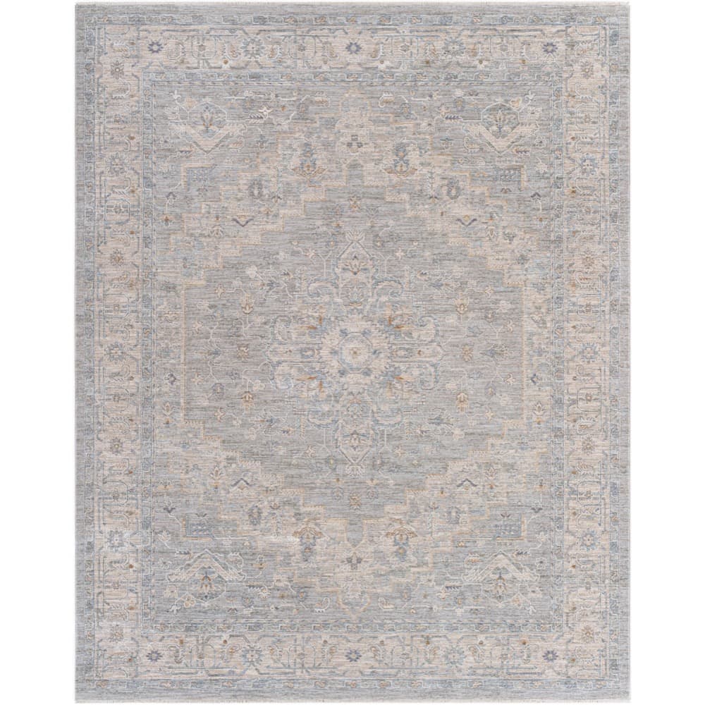 Avant Garde Gray Machine Woven Rug by Livabliss