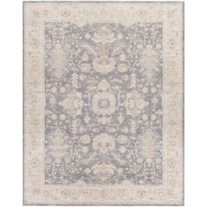 Avant Garde Gray Machine Woven Rug by Livabliss