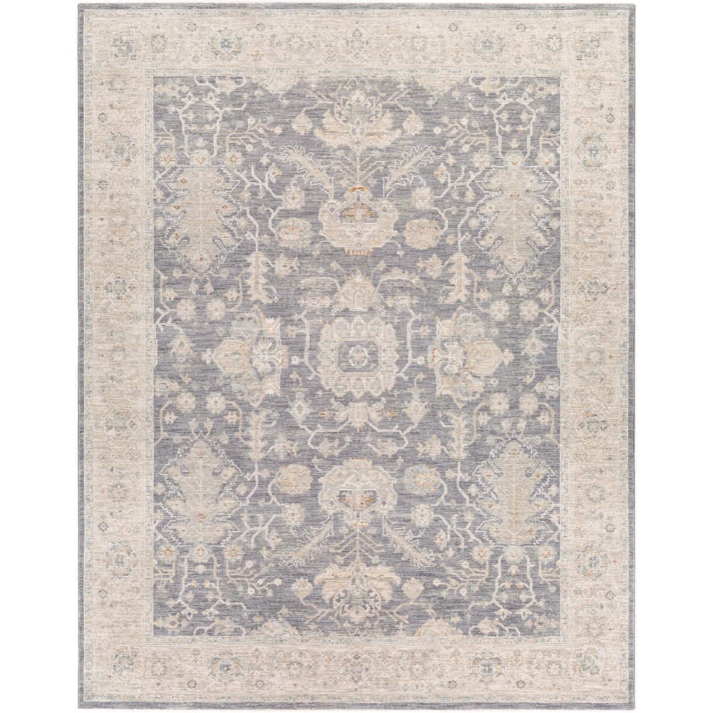 Avant Garde Gray Machine Woven Rug by Livabliss