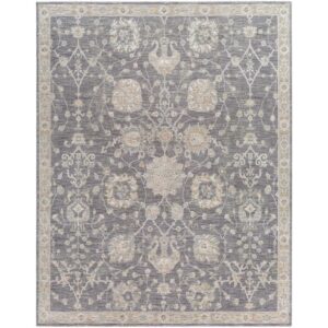 Avant Garde Gray Machine Woven Rug by Livabliss