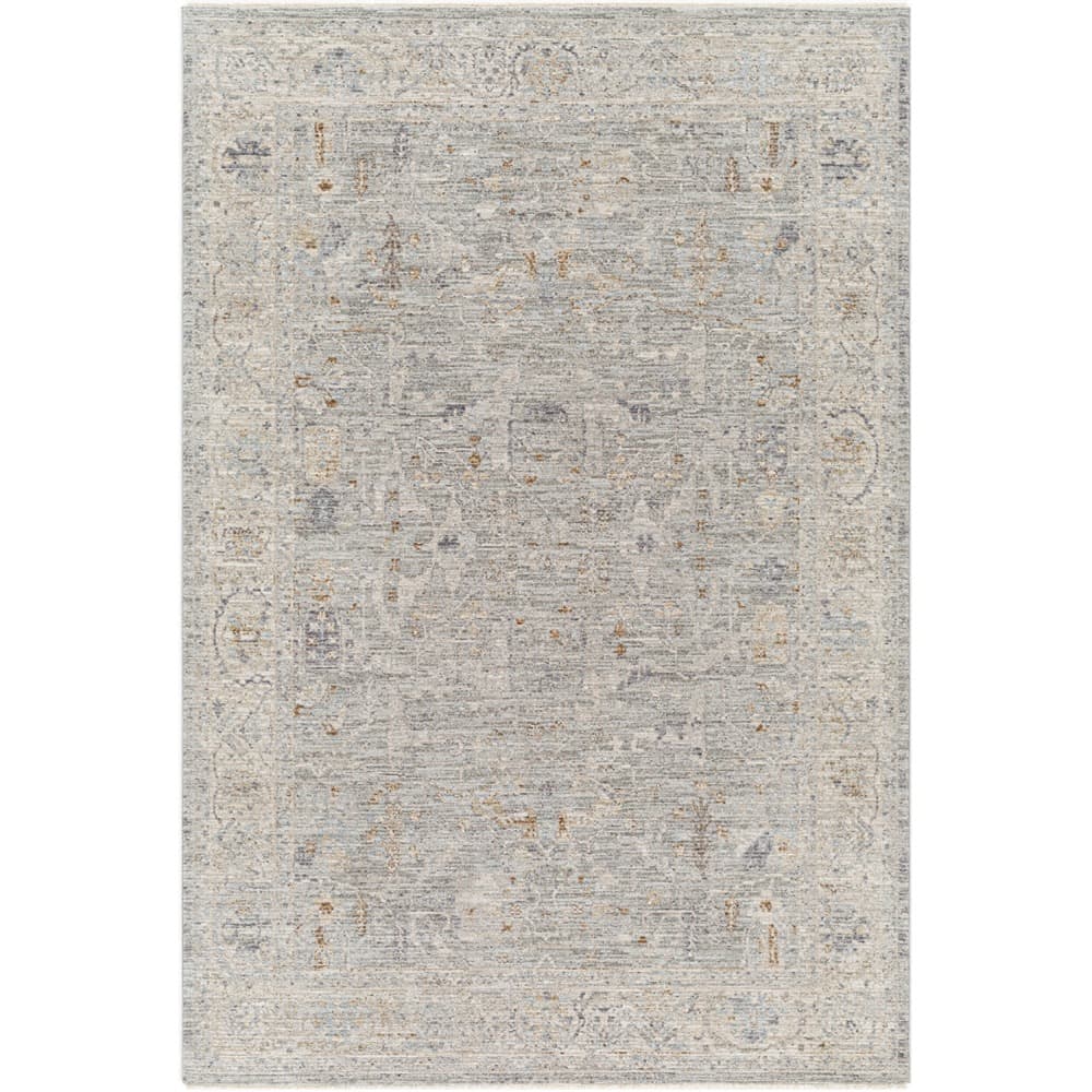 Avant Garde Charcoal Machine Woven Rug by Livabliss