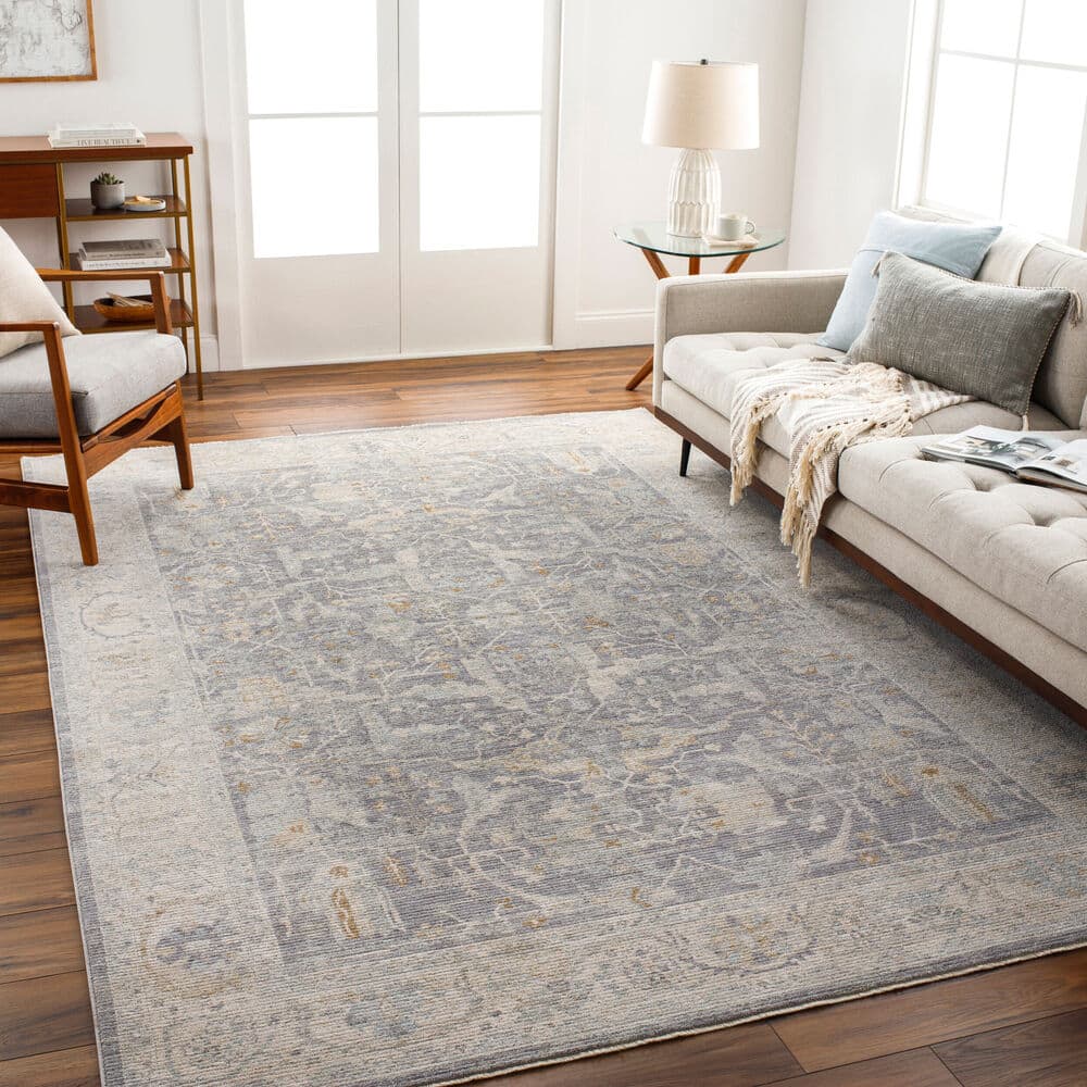 Avant Garde Deep Teal Machine Woven Rug by Livabliss - Image 2