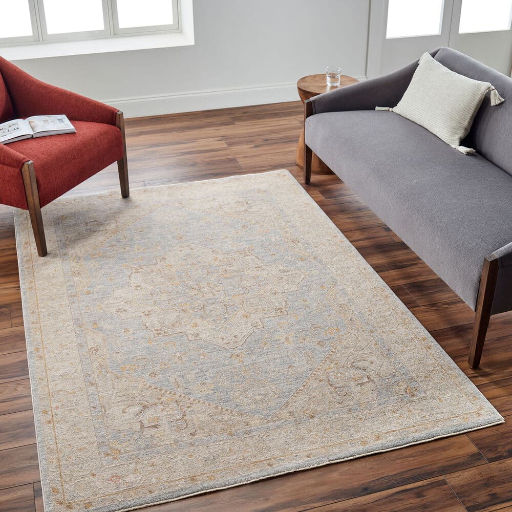 Avant Garde Taupe Machine Woven Rug by Livabliss - Image 2