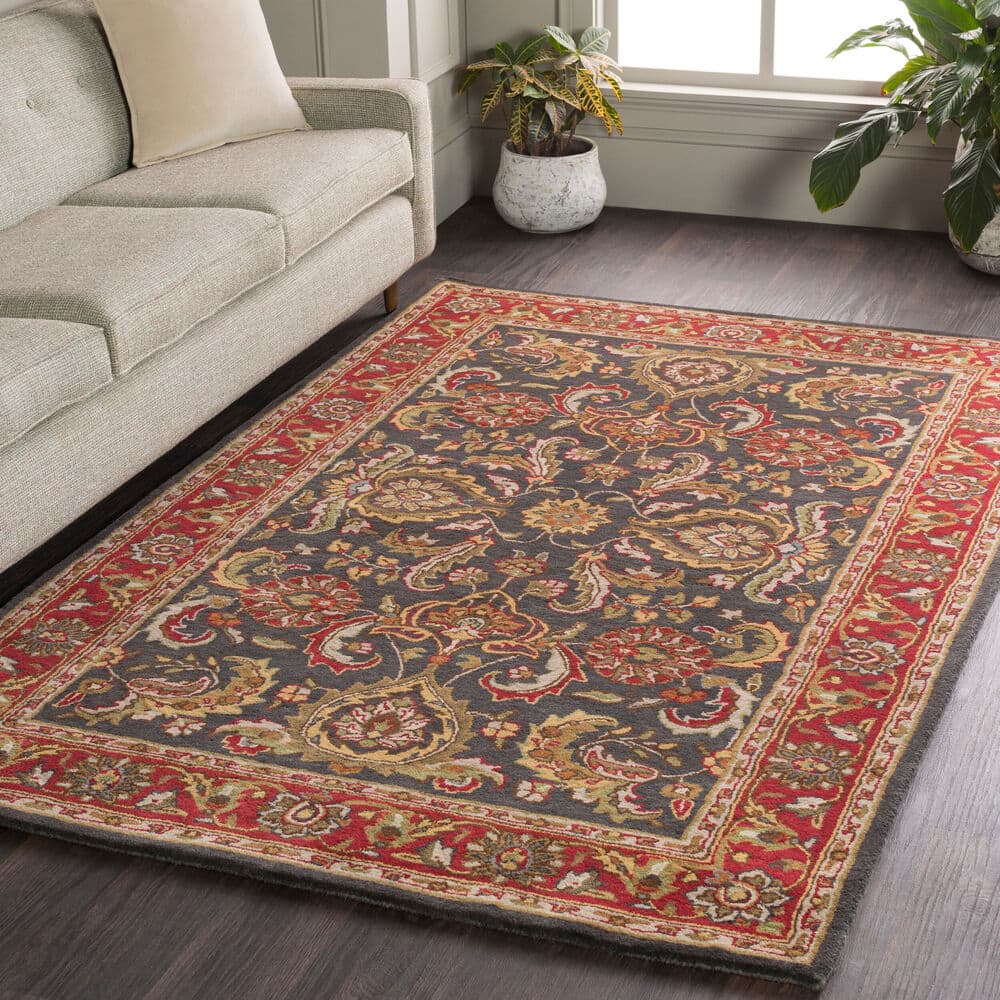 Middleton Red Handmade Rug by Livabliss - Image 2