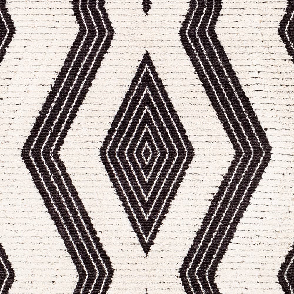 Azilal Black Machine Woven Rug by Livabliss - Image 4