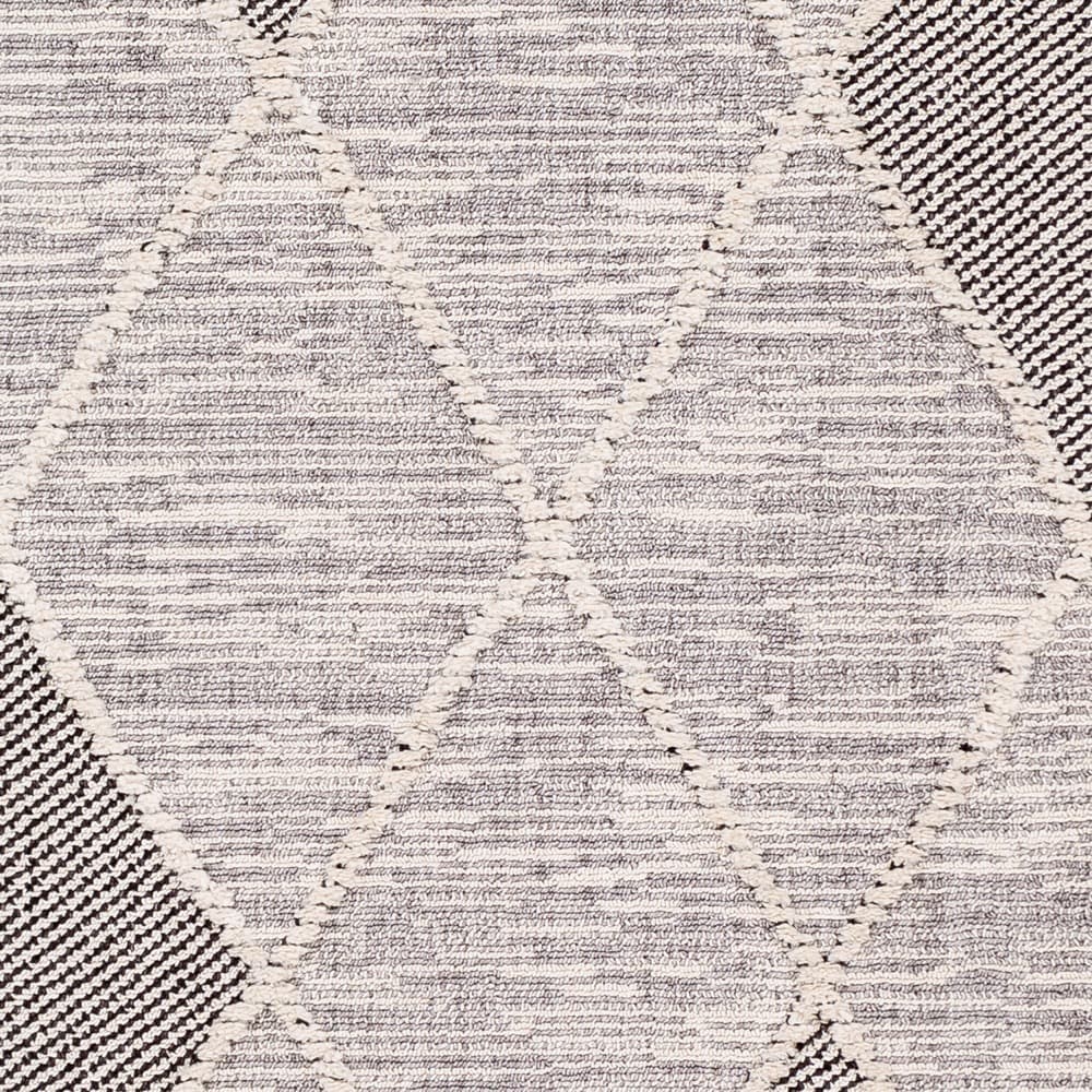 Azilal Gray Machine Woven Rug by Livabliss - Image 4