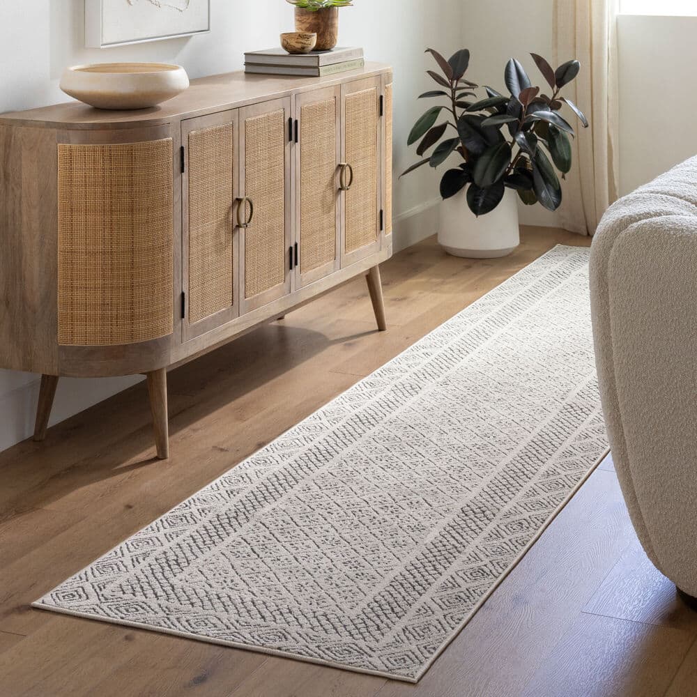 Bahar Gray Machine Woven Rug by Livabliss - Image 11