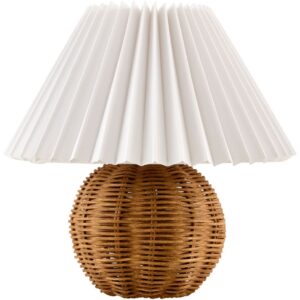 Bajo Brown Rattan Table Lamp by Livabliss