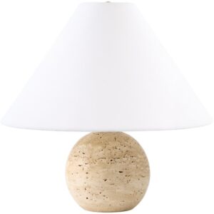 Bajo Brown Travertine Table Lamp by Livabliss