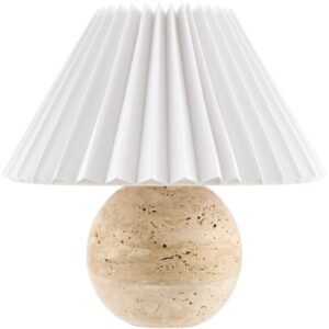 Bajo Brown Travertine Table Lamp by Livabliss